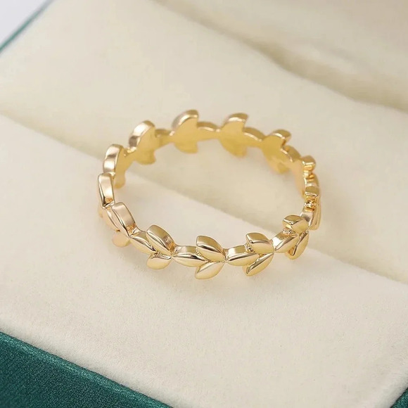 ▶ DELUXE EDITION ❗❗ Jewelry - ▶Dainty Yellow Gold Plated Simple Dainty Beautiful Ring for Women/Girl, K947